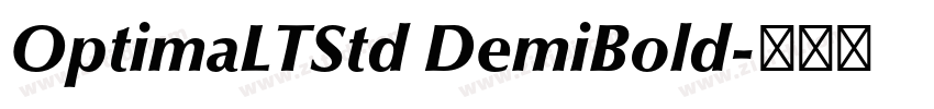 OptimaLTStd DemiBold字体转换